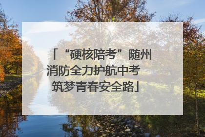 “硬核陪考”随州消防全力护航中考 筑梦青春安全路