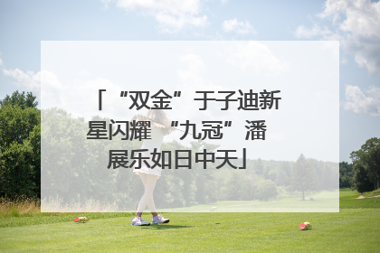 “双金”于子迪新星闪耀 “九冠”潘展乐如日中天