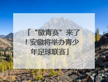 “徽青赛”来了！安徽将举办青少年足球联赛
