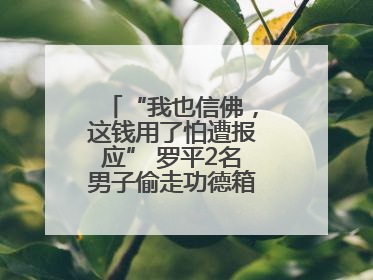 “我也信佛，这钱用了怕遭报应” 罗平2名男子偷走功德箱却一分没敢花