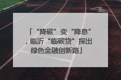 “降碳”变“降息”，临沂“临碳贷”探出绿色金融创新路
