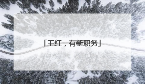王红，有新职务