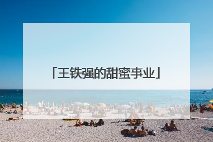 王铁强的甜蜜事业