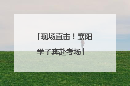 现场直击！襄阳学子奔赴考场