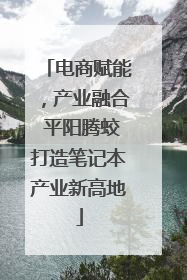 电商赋能，产业融合 平阳腾蛟打造笔记本产业新高地