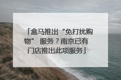 盒马推出“免打扰购物” 服务？南京已有门店推出此项服务