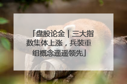 盘股论金｜三大指数集体上涨，兵装重组概念遥遥领先