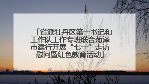 省派牡丹区第一书记和工作队工作专班联合菏泽市建行开展“七一”走访慰问暨红色教育活动