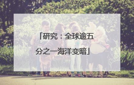 研究：全球逾五分之一海洋变暗