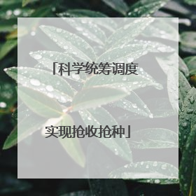 科学统筹调度实现抢收抢种