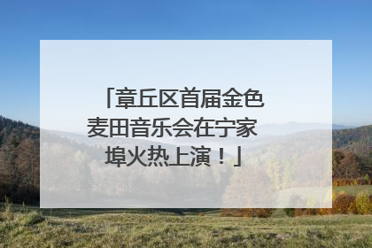 章丘区首届金色麦田音乐会在宁家埠火热上演！