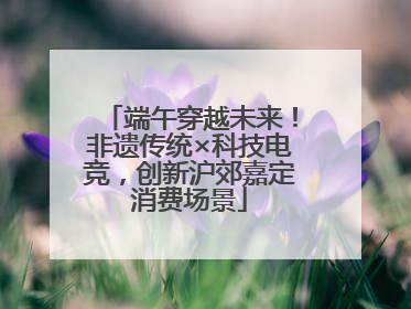 端午穿越未来！非遗传统×科技电竞，创新沪郊嘉定消费场景
