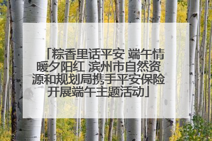 粽香里话平安 端午情暖夕阳红 滨州市自然资源和规划局携手平安保险开展端午主题活动