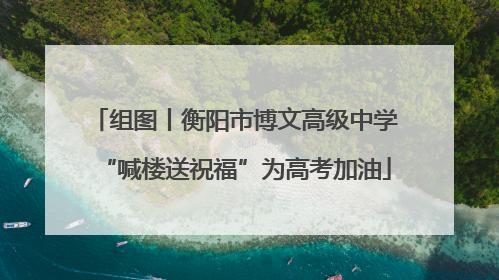 组图丨衡阳市博文高级中学“喊楼送祝福”为高考加油
