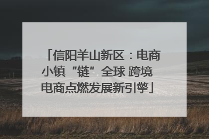 信阳羊山新区：电商小镇“链”全球 跨境电商点燃发展新引擎
