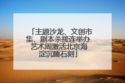 主题沙龙、文创市集、剧本杀接连举办 艺术周激活北京海淀沉睡石刻