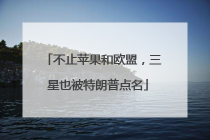 不止苹果和欧盟，三星也被特朗普点名
