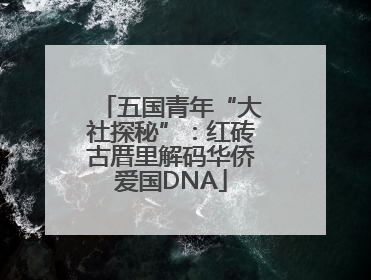 五国青年“大社探秘”：红砖古厝里解码华侨爱国DNA