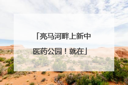 亮马河畔上新中医药公园！就在