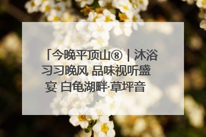 今晚平顶山⑧｜沐浴习习晚风 品味视听盛宴 白龟湖畔·草坪音乐会激情上演