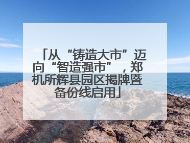 从“铸造大市”迈向“智造强市”，郑机所辉县园区揭牌暨备份线启用