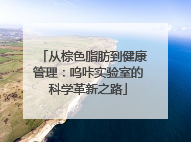 从棕色脂肪到健康管理：呜咔实验室的科学革新之路