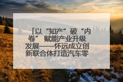 以“知产”破“内卷” 赋能产业升级发展——怀远成立创新联合体打造汽车零部件产业新高地