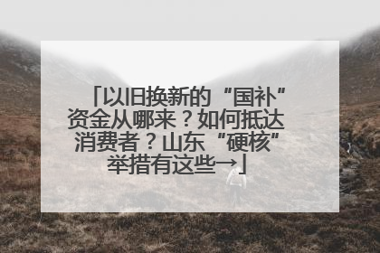 以旧换新的“国补”资金从哪来？如何抵达消费者？山东“硬核”举措有这些→