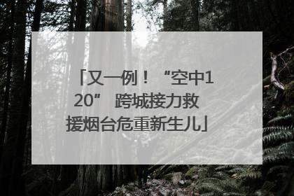 又一例！“空中120” 跨城接力救援烟台危重新生儿