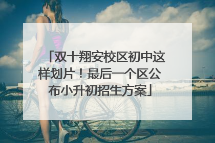 双十翔安校区初中这样划片！最后一个区公布小升初招生方案