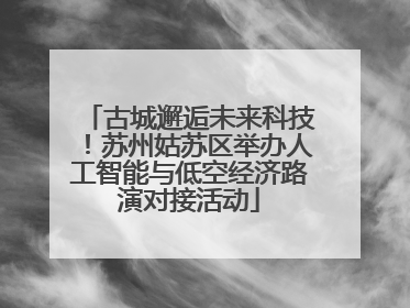 古城邂逅未来科技！苏州姑苏区举办人工智能与低空经济路演对接活动
