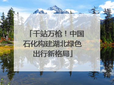 千站万枪！中国石化构建湖北绿色出行新格局
