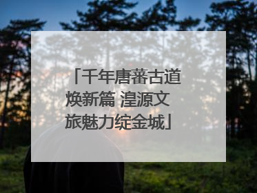 千年唐蕃古道焕新篇 湟源文旅魅力绽金城