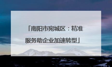 南阳市宛城区：精准服务助企业加速转型