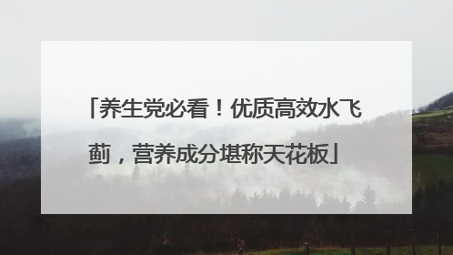 养生党必看！优质高效水飞蓟，营养成分堪称天花板