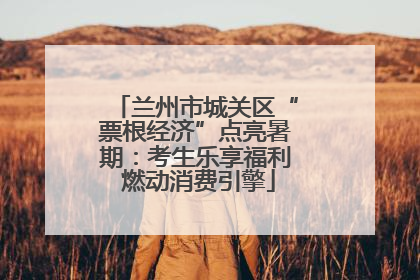兰州市城关区“票根经济”点亮暑期：考生乐享福利 燃动消费引擎