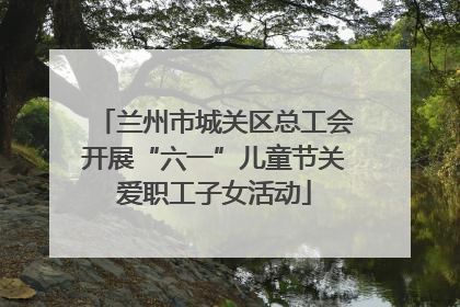 兰州市城关区总工会开展“六一”儿童节关爱职工子女活动