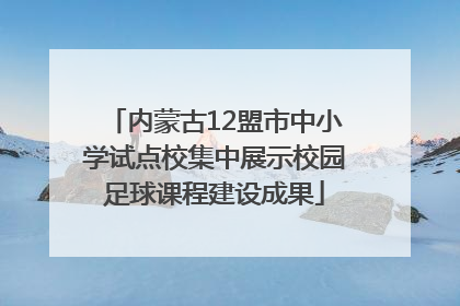 内蒙古12盟市中小学试点校集中展示校园足球课程建设成果