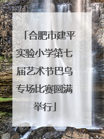 合肥市建平实验小学第七届艺术节巴乌专场比赛圆满举行