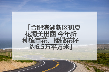 合肥滨湖新区初夏花海美出圈 今年新种植草花、播撒花籽约6.5万平方米