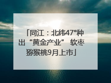 同江：北纬47°种出“黄金产业” 软枣猕猴桃9月上市