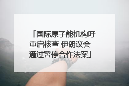 国际原子能机构吁重启核查 伊朗议会通过暂停合作法案