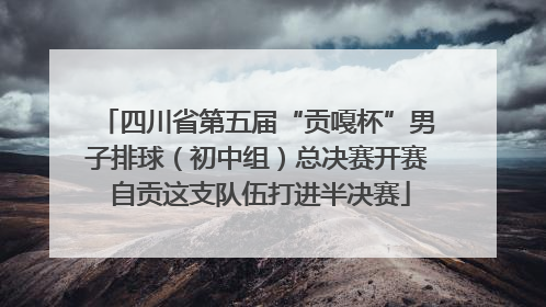 四川省第五届“贡嘎杯”男子排球（初中组）总决赛开赛 自贡这支队伍打进半决赛