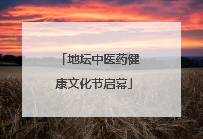 地坛中医药健康文化节启幕