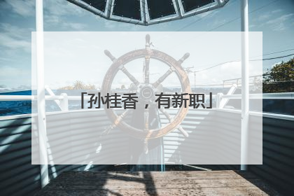 孙桂香，有新职