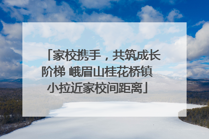 家校携手，共筑成长阶梯 峨眉山桂花桥镇小拉近家校间距离