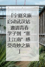 宁夏文旅启动武汉站 邀请青春学子到“塞上江南”感受奇妙之旅