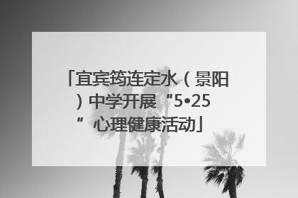 宜宾筠连定水（景阳）中学开展“5•25”心理健康活动