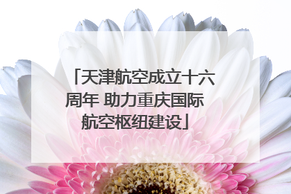 天津航空成立十六周年 助力重庆国际航空枢纽建设