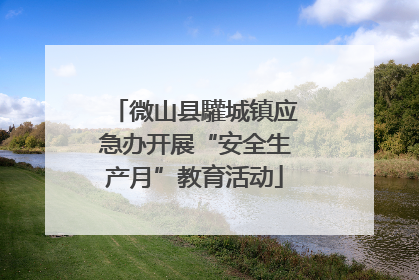 微山县驩城镇应急办开展“安全生产月”教育活动